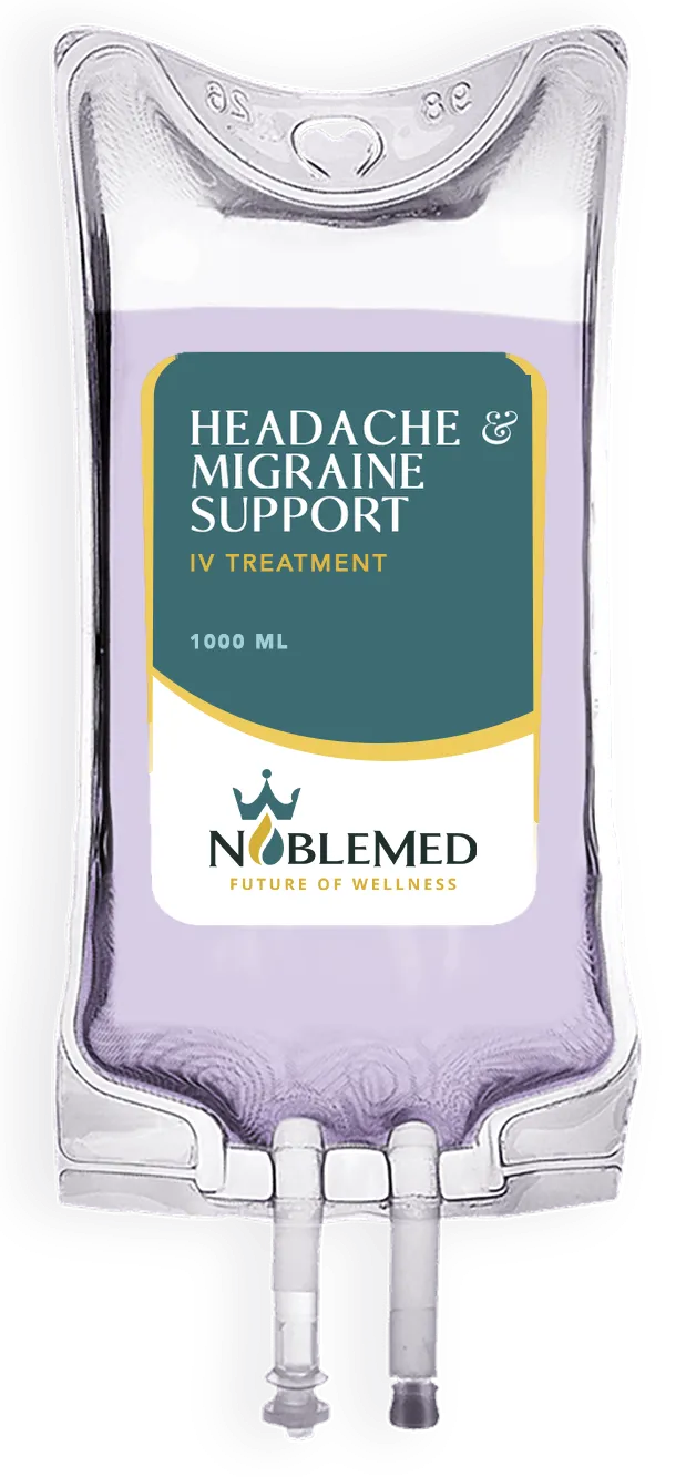 Headache & Migraine Support IV NobleMed IV bag